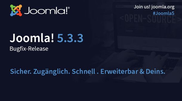 Joomla! 5.3.3 als Bugfix-Release ver&ouml;ffentlicht