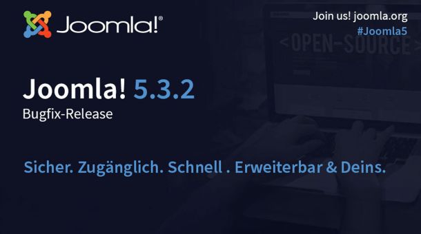 Joomla! 5.3.2 als Bugfix-Release ver&ouml;ffentlicht